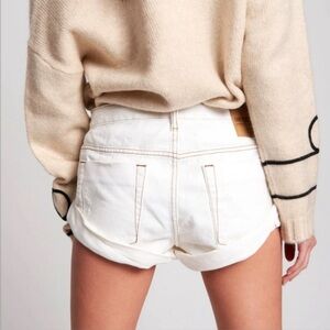 NWT One Teaspoon Bandits Denim Short in White Beauty